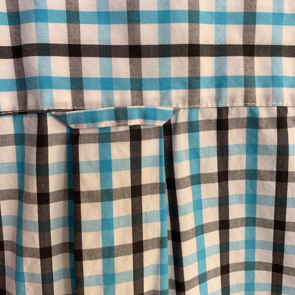 John Bartlett Consensus Large Checkered Shirt Blue - image 3
